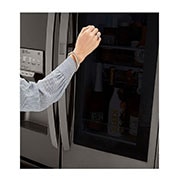 LG 32 pᶟ |InstaView™ Door-in-Door®|French Door|Craft Ice™ |Compresor linear inverter | Black Stainless|ThinQ™ (Neto: 30 pᶟ), LM89SXD, thumbnail 6