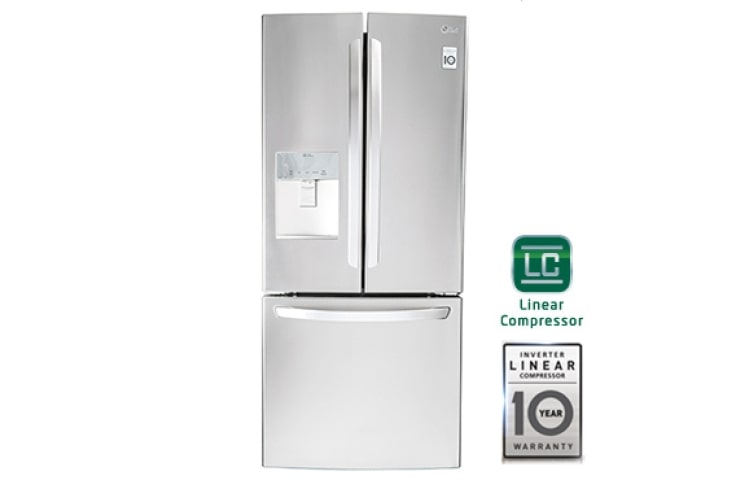 LG Refrigerador | Side By Side | Linear Compressor | Capacidad 22pies, GF22WGS