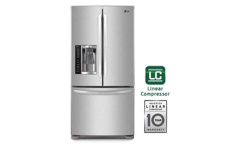 LG NEVECON TIPO EUROPEO, NO FROST, 761LTS, LINEAR COMPRESSOR, ACERO INOXIDABLE, GM-L268FSXP