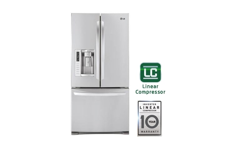 LG NEVECON TIPO EUROPEO, NO FROST, 761LTS, LINEAR COMPRESSOR, ACERO INOXIDABLE, GM-L268FSXP, thumbnail 2