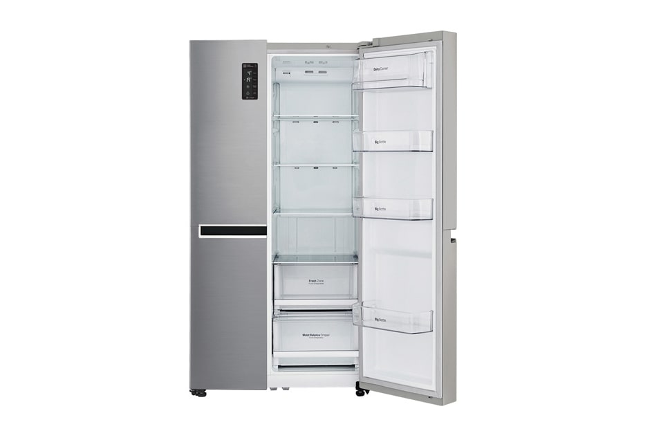 LG Refrigeradora Side by Side 24.3pᶟ (Gross) / 22.1pᶟ (Net) Compresor Linear Inverter ThinQ™, GS65MPP1, thumbnail 4
