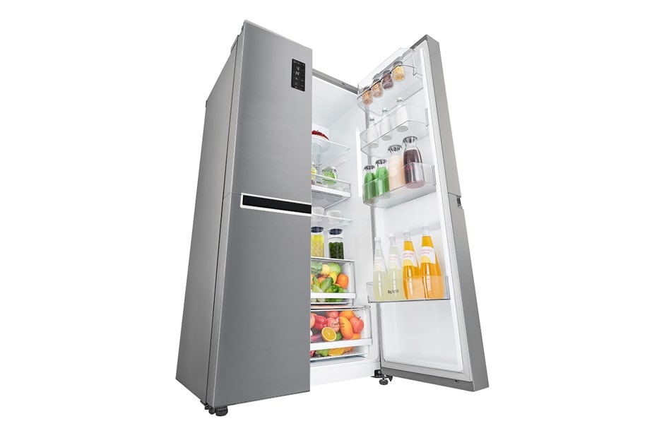 LG Refrigeradora Side by Side 24.3pᶟ (Gross) / 22.1pᶟ (Net) Compresor Linear Inverter ThinQ™, GS65MPP1, thumbnail 3