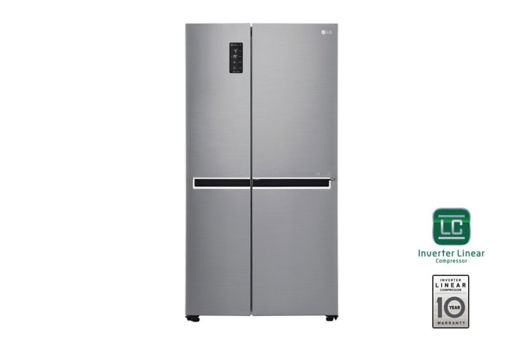 LG Refrigeradora Side by Side 24.3pᶟ (Gross) / 22.1pᶟ (Net) Compresor Linear Inverter ThinQ™, GS65MPP1, thumbnail 1