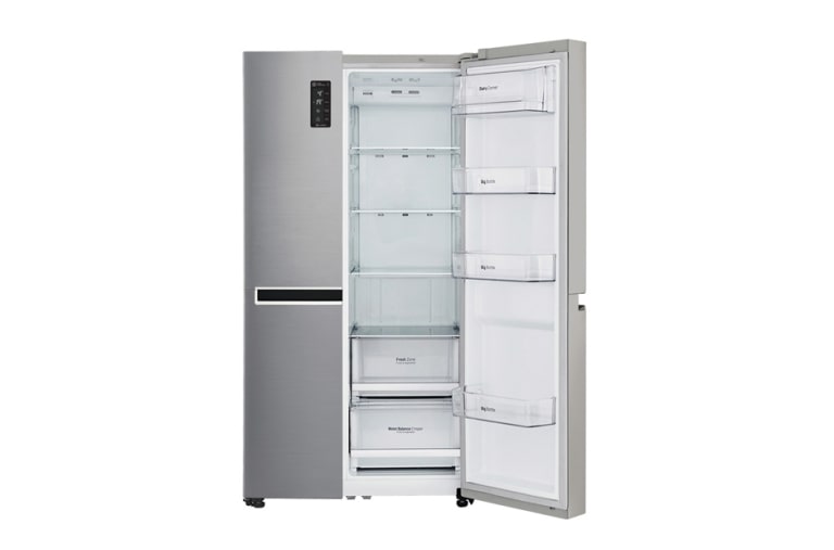 LG Refrigeradora Side by Side 24.3pᶟ (Gross) / 22.1pᶟ (Net) Compresor Linear Inverter ThinQ™, GS65MPP1, thumbnail 4