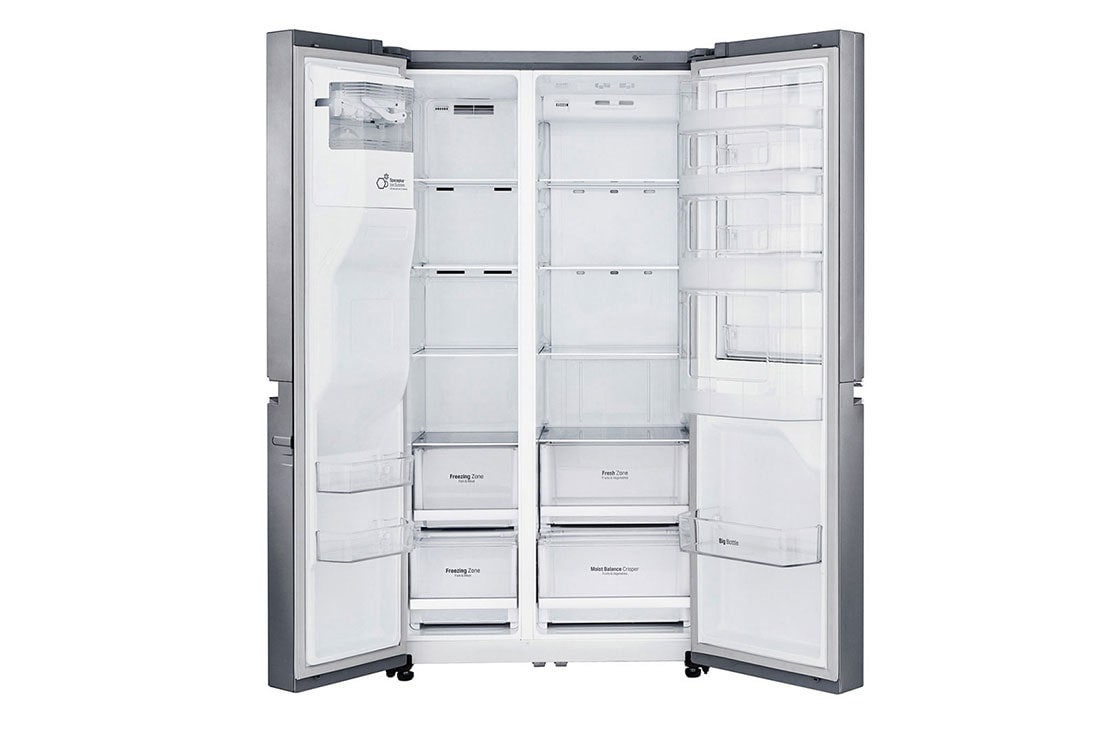 LG 24 pᶟ | Door-in-Door® | Side by Side | Moist Balance Crisper™ | Compresor linear inverter | Acero Brillante | ThinQ™ (Neto: 22 pᶟ), GS65SDP1, thumbnail 11