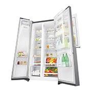 LG 24 pᶟ | Door-in-Door® | Side by Side | Moist Balance Crisper™ | Compresor linear inverter | Acero Brillante | ThinQ™ (Neto: 22 pᶟ), GS65SDP1, thumbnail 12