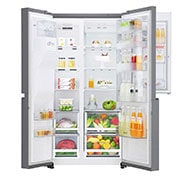 LG 24 pᶟ | Door-in-Door® | Side by Side | Moist Balance Crisper™ | Compresor linear inverter | Acero Brillante | ThinQ™ (Neto: 22 pᶟ), GS65SDP1, thumbnail 3