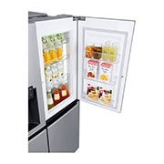 LG 24 pᶟ | Door-in-Door® | Side by Side | Moist Balance Crisper™ | Compresor linear inverter | Acero Brillante | ThinQ™ (Neto: 22 pᶟ), GS65SDP1, thumbnail 4