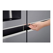 LG 24 pᶟ | Door-in-Door® | Side by Side | Moist Balance Crisper™ | Compresor linear inverter | Acero Brillante | ThinQ™ (Neto: 22 pᶟ), GS65SDP1, thumbnail 5