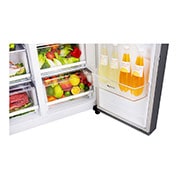LG 24 pᶟ | Door-in-Door® | Side by Side | Moist Balance Crisper™ | Compresor linear inverter | Acero Brillante | ThinQ™ (Neto: 22 pᶟ), GS65SDP1, thumbnail 8