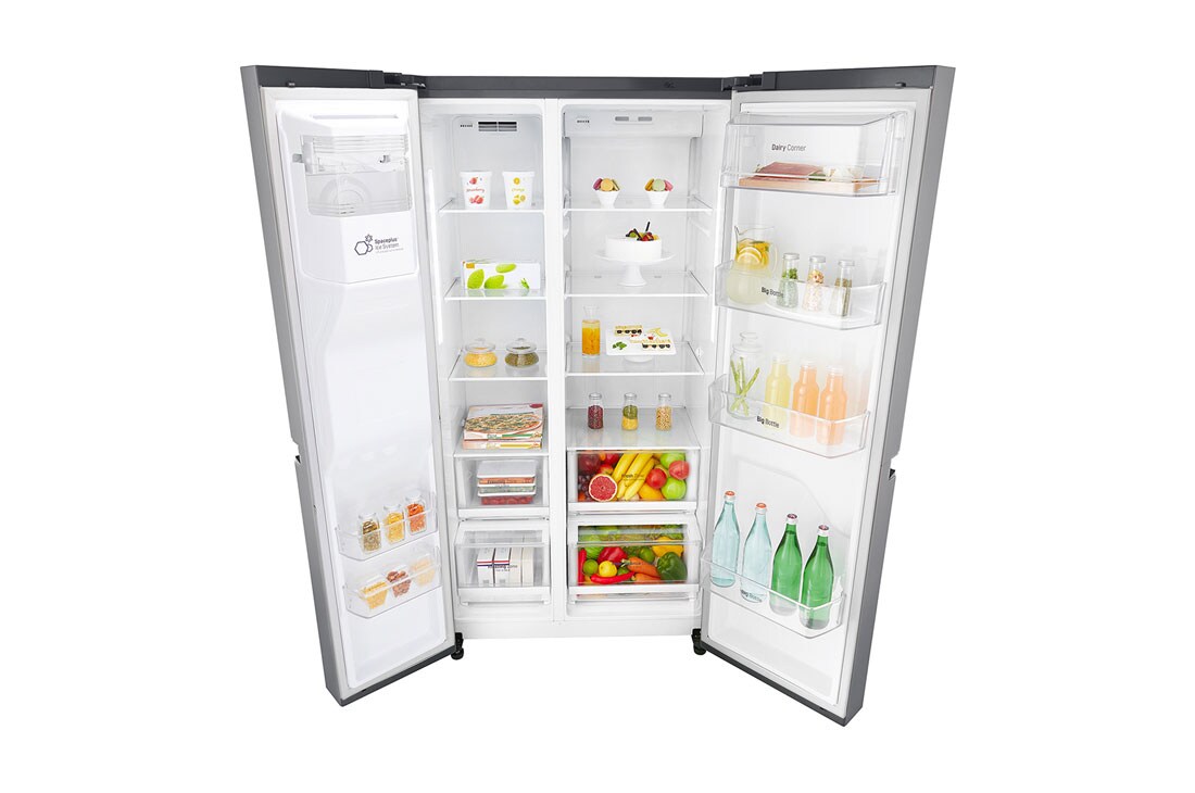 LG 24 pᶟ | Side by Side | Moist Balance Crisper™ | Compresor lineal inverter | Platinum Silver | ThinQ™ (Neto: 22 pᶟ), GS65SPP1, thumbnail 11