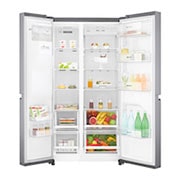 LG 24 pᶟ | Side by Side | Moist Balance Crisper™ | Compresor lineal inverter | Platinum Silver | ThinQ™ (Neto: 22 pᶟ), GS65SPP1, thumbnail 2