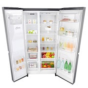 LG 24 pᶟ | Side by Side | Moist Balance Crisper™ | Compresor lineal inverter | Platinum Silver | ThinQ™ (Neto: 22 pᶟ), GS65SPP1, thumbnail 11