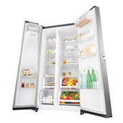 LG 24 pᶟ | Side by Side | Moist Balance Crisper™ | Compresor lineal inverter | Platinum Silver | ThinQ™ (Neto: 22 pᶟ), GS65SPP1, thumbnail 12