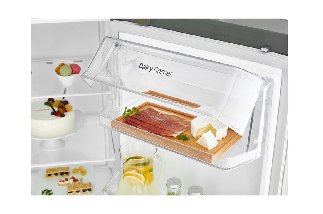 LG 24 pᶟ |Side by Side|Moist Balance Crisper™ |Compresor linear inverter| Dark Graphite Steel |Smart Diagnosis™ (Neto: 21 pᶟ), LS63SPGK, thumbnail 6