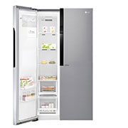 LG 24 pᶟ |Side by Side|Moist Balance Crisper™ |Compresor linear inverter| Dark Graphite Steel |Smart Diagnosis™ (Neto: 21 pᶟ), LS63SPGK, thumbnail 12