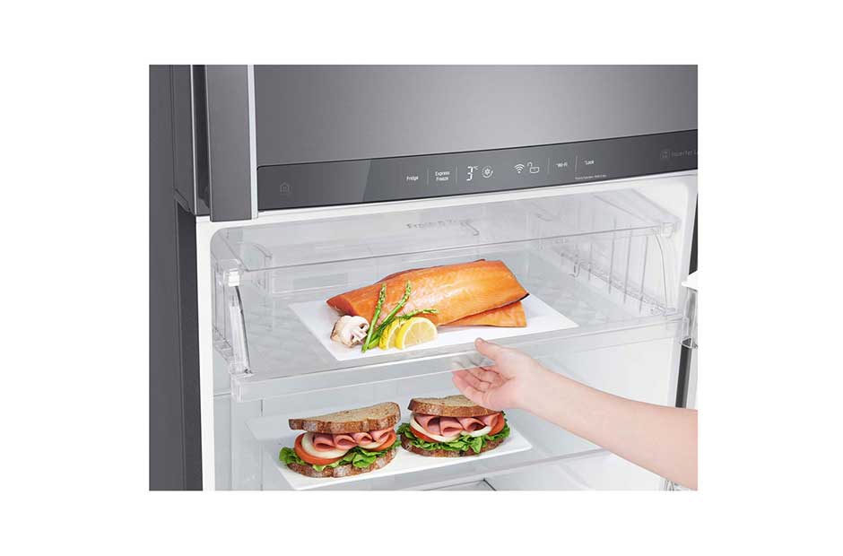 LG Refrigerador Top Freezer  | Compresor Linear inverter | Dispensador de agua | Capacidad 15 cu.ft, LT43SGP, thumbnail 4