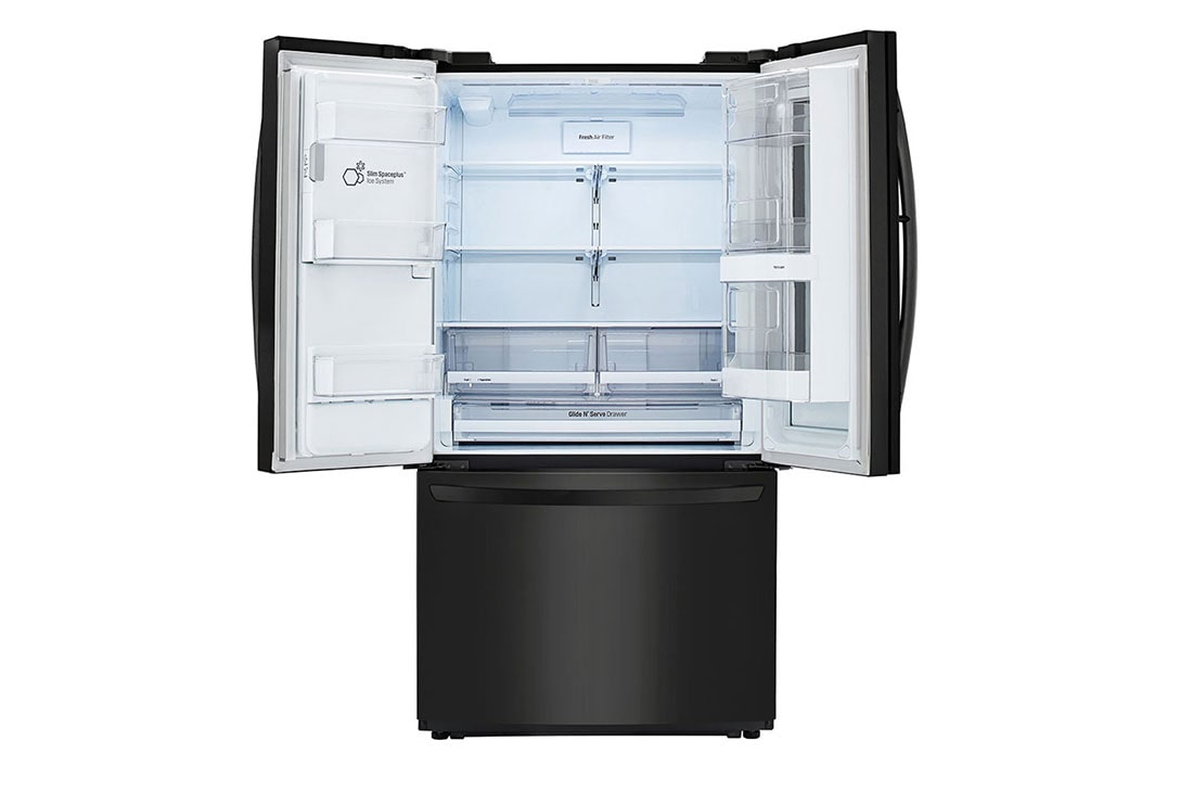 LG 28 pᶟ |InstaView™ Door-in-Door®|French Door|Hygiene Fresh⁺ |Compresor linear inverter |Negro Mate |ThinQ™ , LM75SXT, thumbnail 10