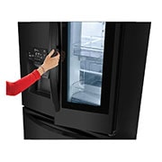 LG 28 pᶟ |InstaView™ Door-in-Door®|French Door|Hygiene Fresh⁺ |Compresor linear inverter |Negro Mate |ThinQ™ , LM75SXT, thumbnail 6