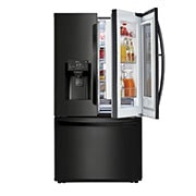 LG 28 pᶟ |InstaView™ Door-in-Door®|French Door|Hygiene Fresh⁺ |Compresor linear inverter |Negro Mate |ThinQ™ , LM75SXT, thumbnail 2