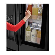 LG 28 pᶟ |InstaView™ Door-in-Door®|French Door|Hygiene Fresh⁺ |Compresor linear inverter |Negro Mate |ThinQ™ , LM75SXT, thumbnail 5