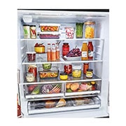 LG 28 pᶟ |InstaView™ Door-in-Door®|French Door|Hygiene Fresh⁺ |Compresor linear inverter |Negro Mate |ThinQ™ , LM75SXT, thumbnail 7