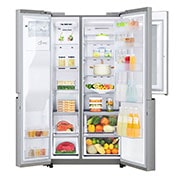 LG 28 pᶟ |InstaView™ Door-in-Door®|Side by Side |Hygiene Fresh⁺ |Compresor linear inverter |Acero Inoxidable|ThinQ™ , LS74SXP, thumbnail 3