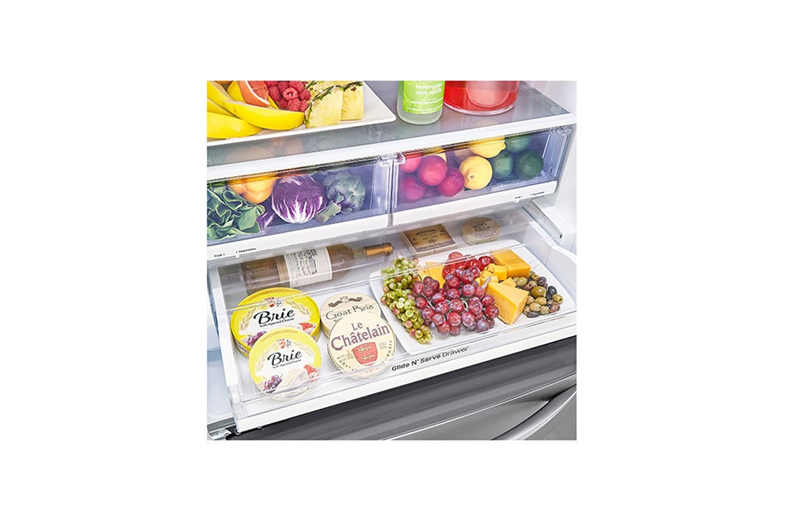 LG 25 pᶟ | French Door | Slim SpacePlus™ | Compresor lineal inverter | Plata platino | ThinQ™, LM65BGSK, thumbnail 5