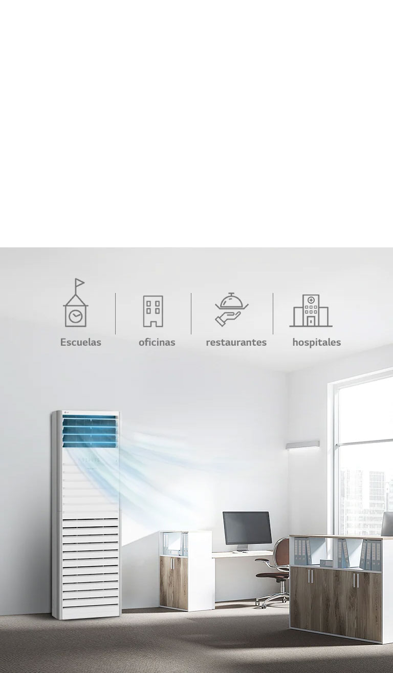 Optimizado para espacios amplios