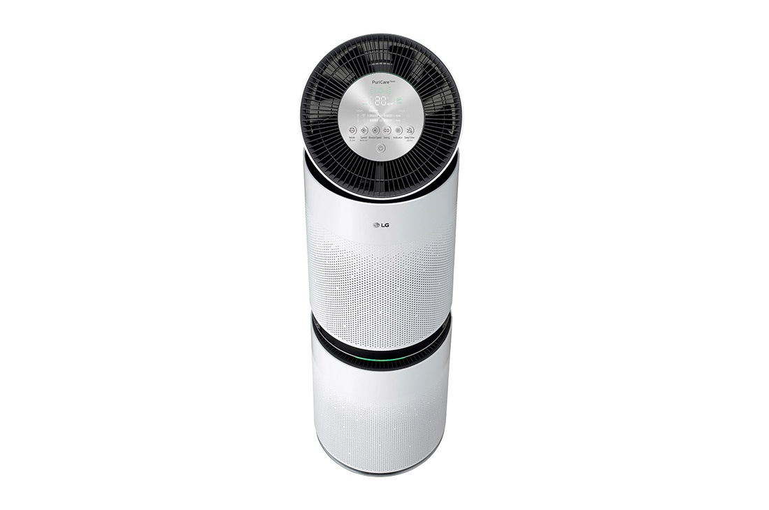LG Purificador de Aire PuriCare™ 360 grados 2 pisos ThinQ™, Resumen superior - Reforzador de limpieza abierto, AS101DWH0, thumbnail 7