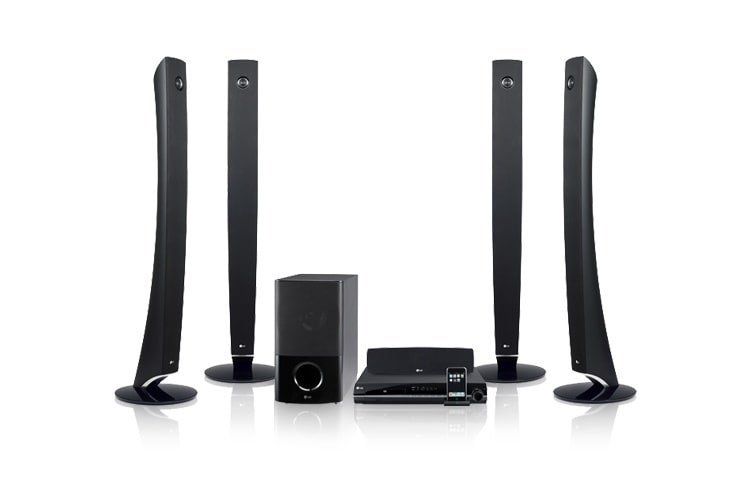 LG 1000W de potencia con reproductor de iPod con función de recarga., HT904TA