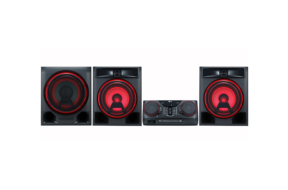 LG Minicomponente LG XBOOM CK57 de 1100 W de potencia RMS, Multi Bluetooth, TV Sound Sync, Karaoke, CK57