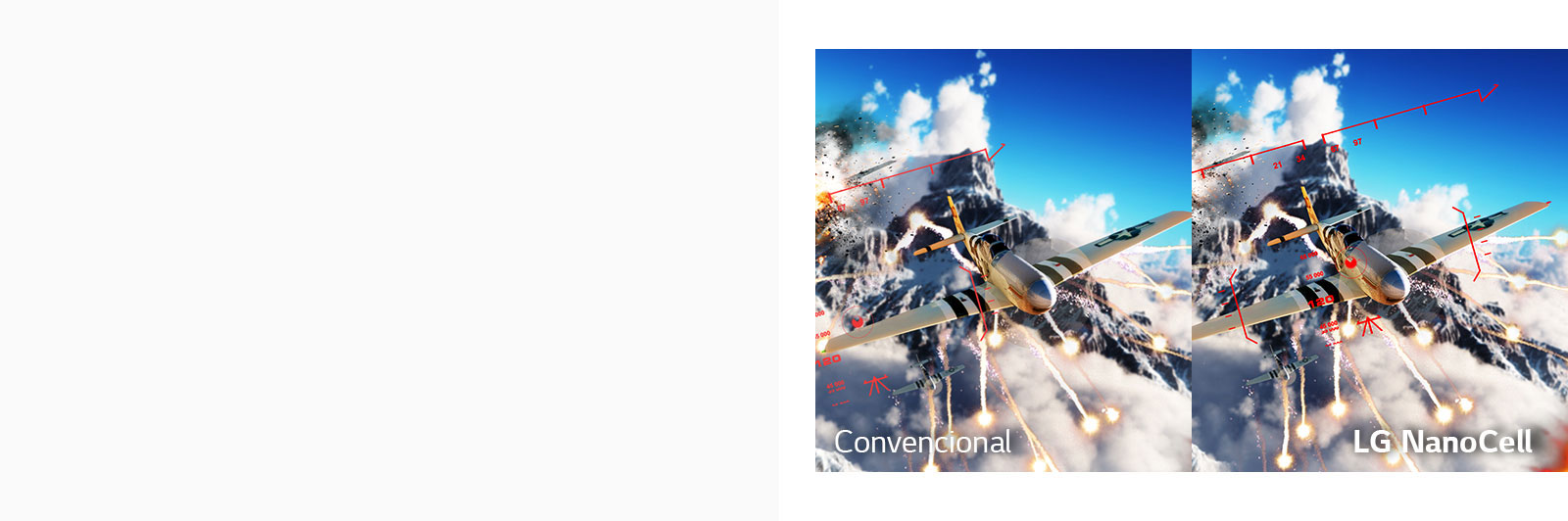 Una escena de un juego de batallas con el avión