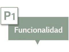 Dice "Funcionalidad" en el cuadro de texto.