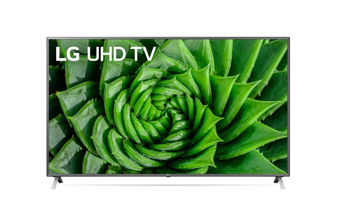 LG  TV 86'' | UHD 4K SMART TV | Ultra HD LED   | Procesador α7 Gen3    | ThinQ™ AI | Experiencia de cine | Entretenimiento sin limites, vista frontal con imagen de relleno, 86UN8000PSB