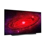 LG OLED TV 55'' 4K | Pixeles con Auto- Iluminación | UHD 4K SMART TV | Ultra HD LED | Procesador α9 Gen 3 | ThinQ™ AI | Dolby Vision- Atmos, Vista lateral de 30 grados con imagen de relleno, OLED55CXPUA, thumbnail 6