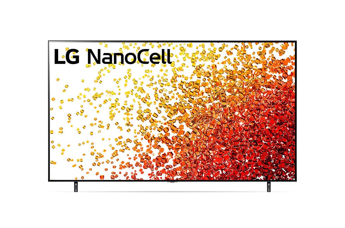 LG  LG NanoCell 86'' NANO90 4K Smart TV con ThinQ AI (Inteligencia Artificial), α7 Gen4 AI Processor, Vista frontal del televisor LG NanoCell, 86NANO90SPA