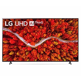 Vista frontal del televisor LG UHD2