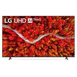 Vista frontal del televisor LG UHD2