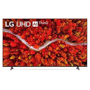 Vista frontal del televisor LG UHD1