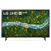 LG  LG UHD AI ThinQ 43'' UP77 4K Smart TV, α5 AI Processor, Magic Remote, Vista frontal del televisor LG UHD, 43UP7750PSB, thumbnail 1
