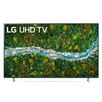Vista frontal del televisor LG UHD1