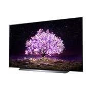 LG OLED 65'' C1 4K Smart TV con ThinQ AI (Inteligencia Artificial), Procesador α9 Gen4 AI , vista lateral de -15 grados, OLED65C1PUB, thumbnail 3