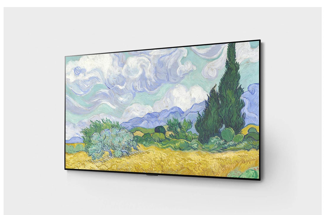 LG OLED evo 65'' G1 Diseño de Galerías 4K Smart TV con ThinQ AI (Inteligencia Artificial), Procesador α9 Gen4 AI , vista lateral de -15 grados, OLED65G1PSA, thumbnail 3