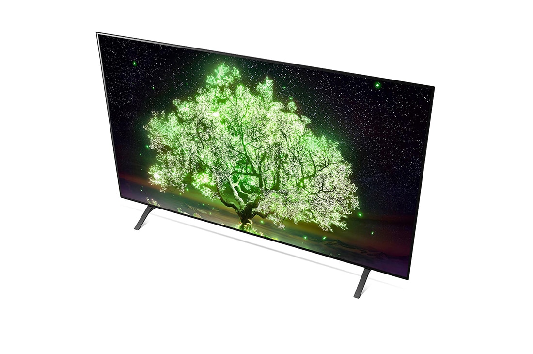 LG OLED 65'' A1 4K Smart TV con ThinQ AI (Inteligencia Artificial), Procesador α7 Gen4 AI , Vista en ángulo lateral superior, OLED65A1PSA, thumbnail 9