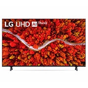 LG  LG UHD AI ThinQ 50'' UP80 4K Smart TV, α5 AI Processor, vista frontal con imagen de relleno, 50UP8000PUA, thumbnail 1