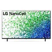 LG  LG NanoCell 65'' NANO80 4K Smart TV con ThinQ AI (Inteligencia Artificial), α5 AI Processor, Vista frontal del televisor LG NanoCell, 65NANO80UPA, thumbnail 1