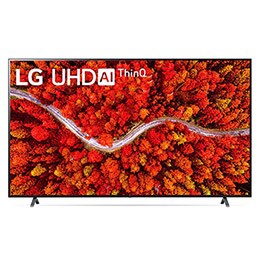 Vista frontal del televisor LG UHD2