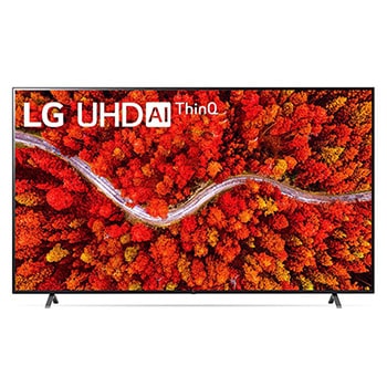 Vista frontal del televisor LG UHD1