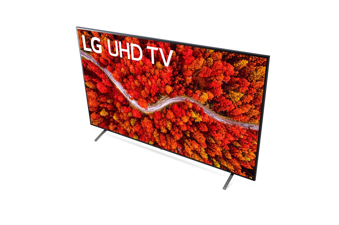LG UHD AI ThinQ 86'' UP87 4K Smart TV, α7 AI Processor, Magic Remote, Top side angle view, 86UP8770PUA, thumbnail 6